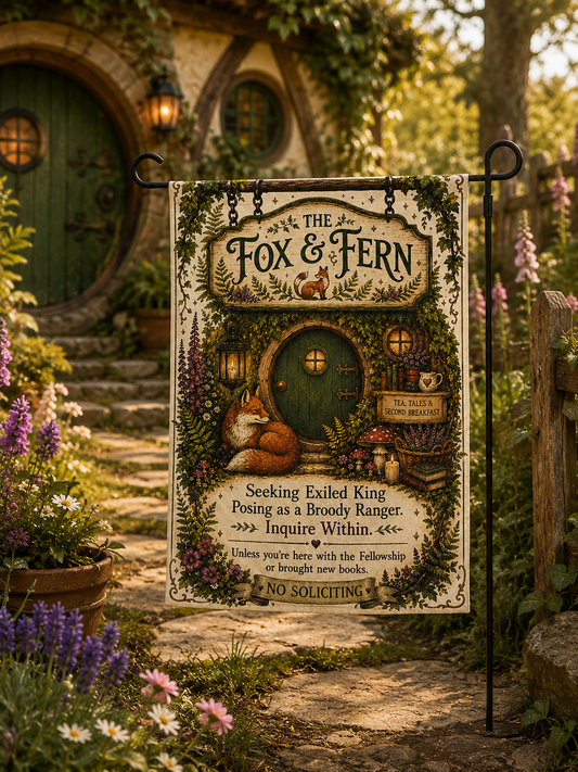 The Fox & Fern Garden Flag