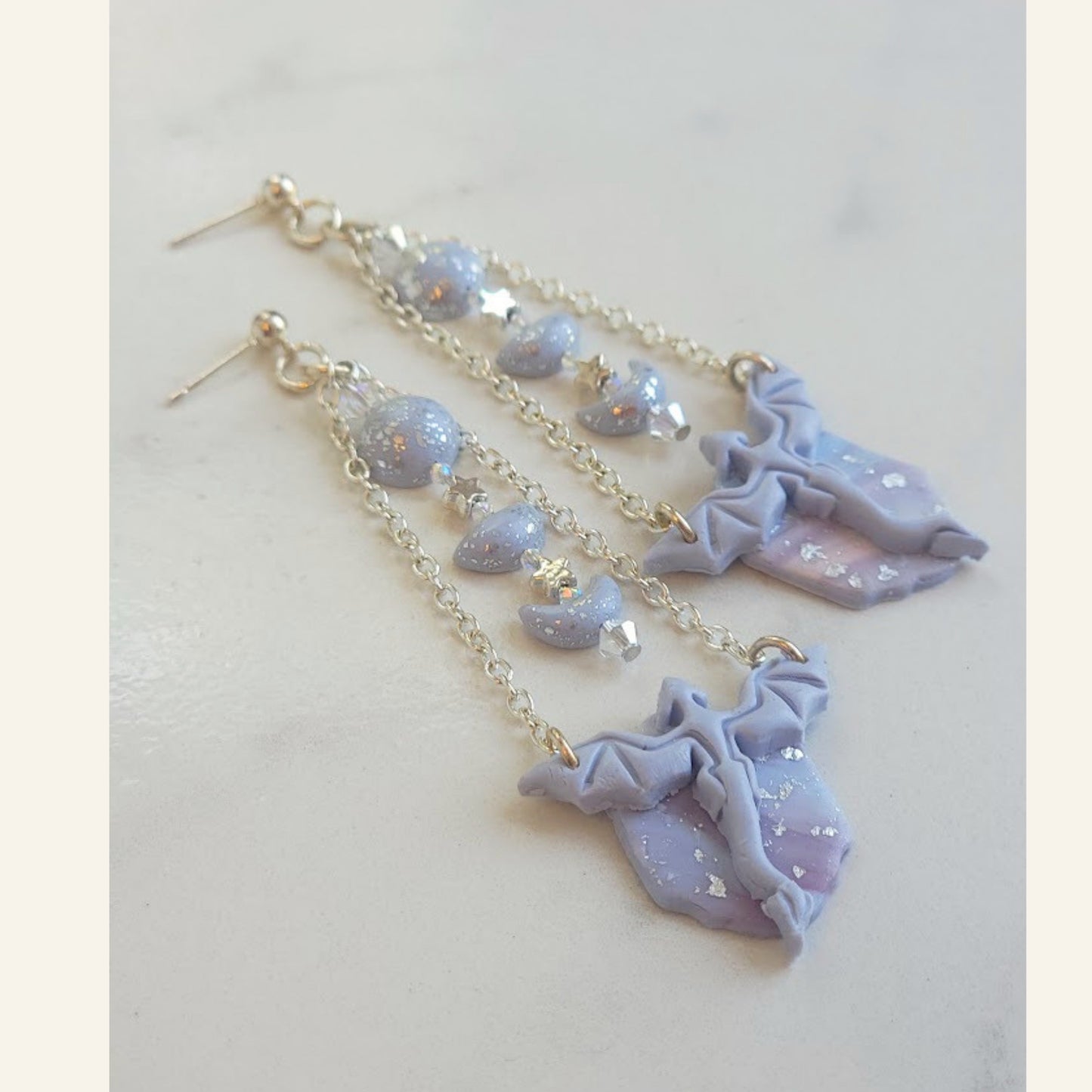 The Cotton Candy Dreams Dragon Earrings